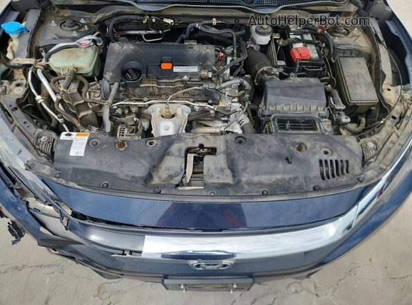 19XFC2F79HE071895 2017 HONDA CIVIC Blue Widok wnętrza z tyłu