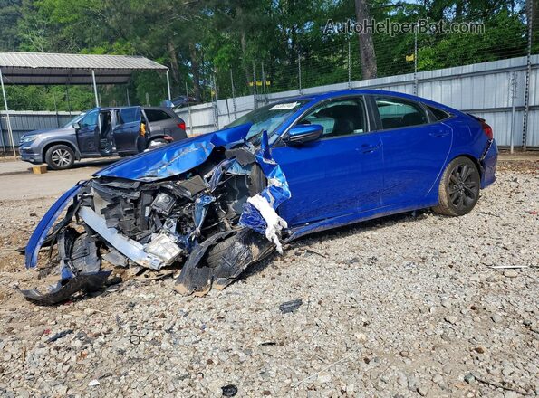 19XFC2F80KE028515 2019 HONDA CIVIC Синий Передняя левая четверть