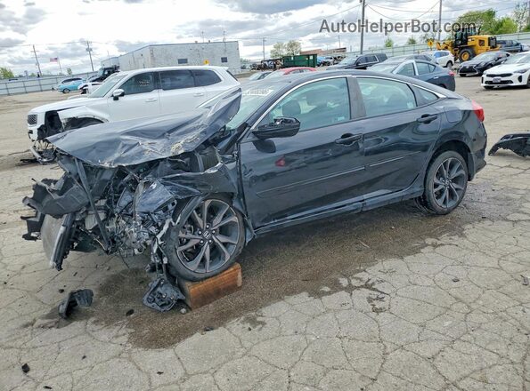 19XFC2F82LE029845 2020 HONDA CIVIC Black Front left