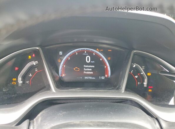 19XFC2F82LE029845 2020 HONDA CIVIC Black Instrument cluster view