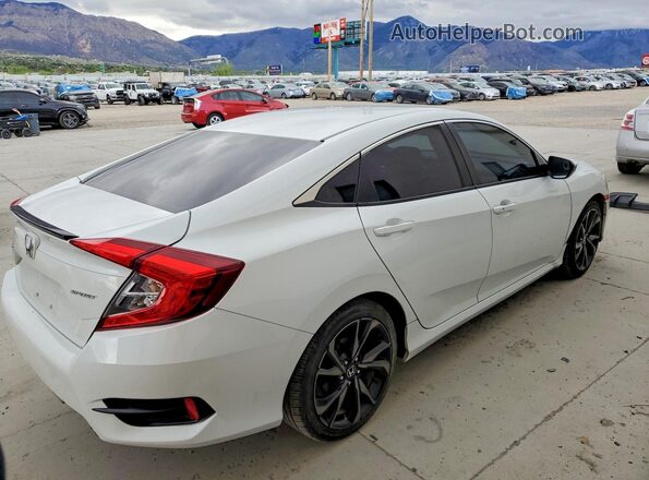 19XFC2F86KE017308 2019 HONDA CIVIC White Tył prawy
