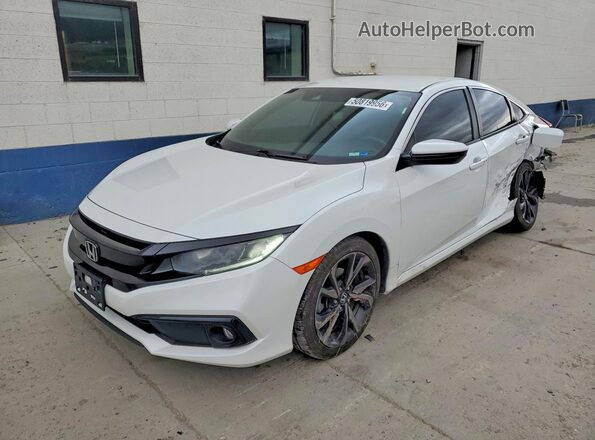 19XFC2F86KE017308 2019 HONDA CIVIC White Przód lewy