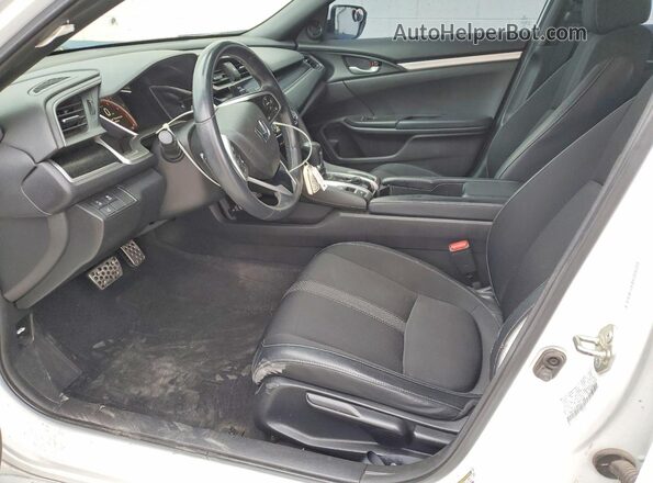 19XFC2F86KE017308 2019 HONDA CIVIC White Widok wnętrza z przodu