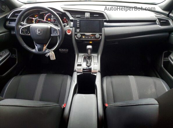 19XFC2F86KE017308 2019 HONDA CIVIC White Widok deski rozdzielczej