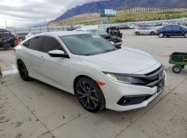 19XFC2F86KE017308 2019 HONDA CIVIC White Przód prawy