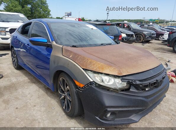 19XFC2F87LE015262 2020 HONDA CIVIC Blue Front right