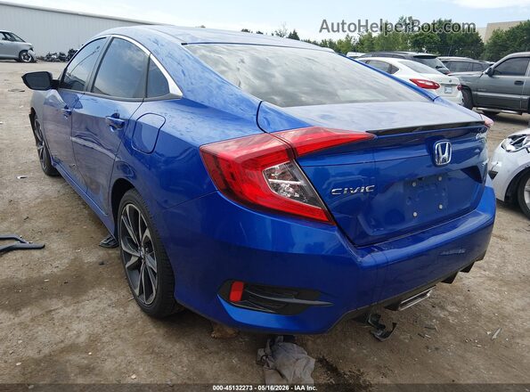 19XFC2F87LE015262 2020 HONDA CIVIC Blue Rear left
