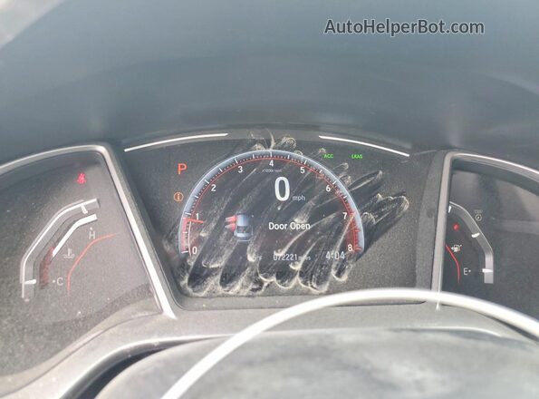 19XFC2F87LE017674 2020 HONDA CIVIC Gray Widok zestawu wskaźników