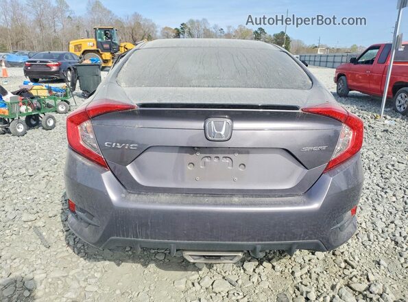 19XFC2F87LE017674 2020 HONDA CIVIC Gray Widok z tyłu