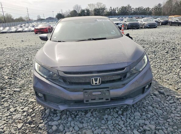19XFC2F87LE017674 2020 HONDA CIVIC Gray Widok z przodu