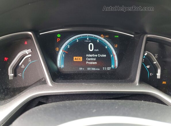19XFC2F88GE226329 2016 HONDA CIVIC Black Սարքավորումների վահանակի տեսք
