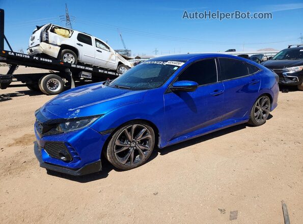 19XFC2F88KE014457 2019 HONDA CIVIC Синий Передняя левая четверть