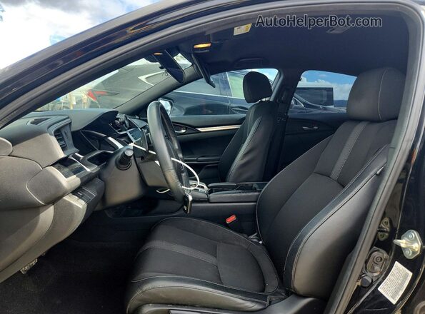 19XFC2F89KE214926 2019 HONDA CIVIC Black Widok wnętrza z przodu
