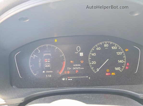 19XFL2H8XNE016969 2022 HONDA CIVIC White Widok zestawu wskaźników