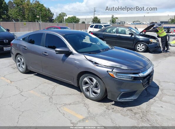 19XZE4F50KE006460 2019 HONDA INSIGHT Серый Передняя правая четверть