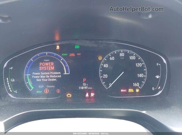 19XZE4F50KE006460 2019 HONDA INSIGHT Серый Вид задних сидений