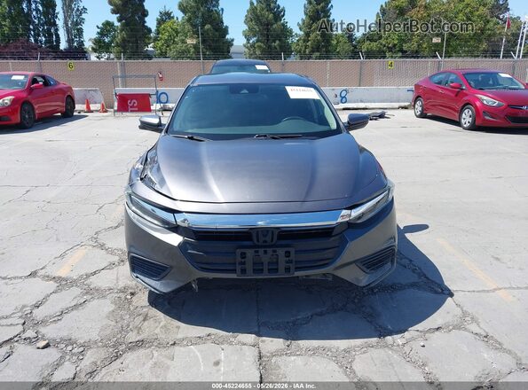19XZE4F50KE006460 2019 HONDA INSIGHT Серый Вид щитка приборов
