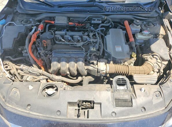 19XZE4F50ME002301 2021 HONDA INSIGHT Синий Вид задней части салона