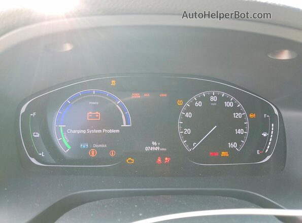 19XZE4F52LE014741 2020 HONDA INSIGHT Угольный Вид щитка приборов