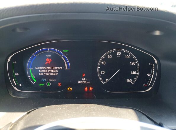 19XZE4F53LE007619 2020 HONDA INSIGHT Blue Vista del cuadro de instrumentos