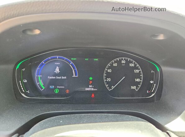 19XZE4F58ME005012 2021 HONDA INSIGHT Белый Вид щитка приборов