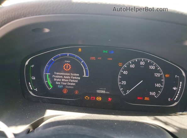 19XZE4F92NE007875 2022 HONDA INSIGHT White Widok zestawu wskaźników