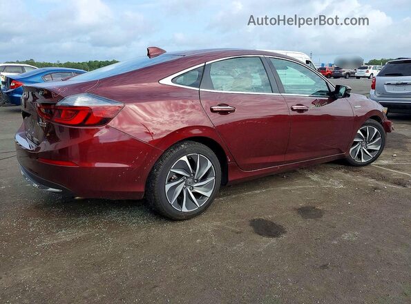 19XZE4F97KE020293 2019 HONDA INSIGHT Темно-бордовый Задняя правая четверть