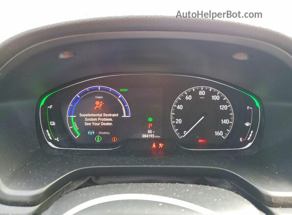 19XZE4F97KE020293 2019 HONDA INSIGHT Темно-бордовый Вид щитка приборов