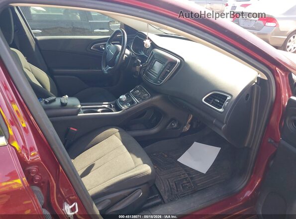 1C3CCCAB0GN122610 2016 CHRYSLER 200 Красный Вид салона спереди