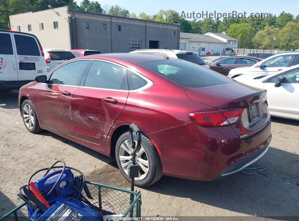 1C3CCCAB0GN122610 2016 CHRYSLER 200 Красный Задняя левая четверть