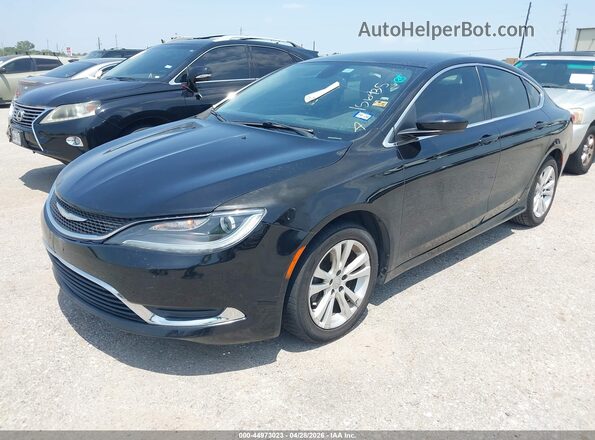 1C3CCCAB0GN156935 2016 CHRYSLER 200 Черный Передняя левая четверть