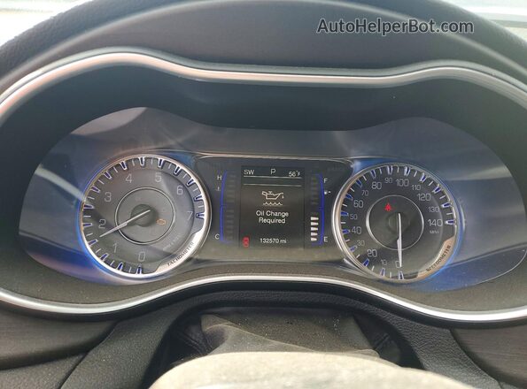 1C3CCCAB1GN104696 2016 CHRYSLER 200 Charcoal Widok zestawu wskaźników