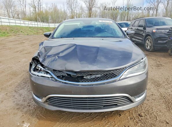 1C3CCCAB1GN104696 2016 CHRYSLER 200 Charcoal Widok z przodu
