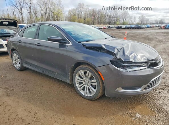1C3CCCAB1GN104696 2016 CHRYSLER 200 Charcoal Przód prawy