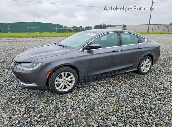 1C3CCCAB1GN145023 2016 CHRYSLER 200 Gray Vista tres cuartos delantera izquierda