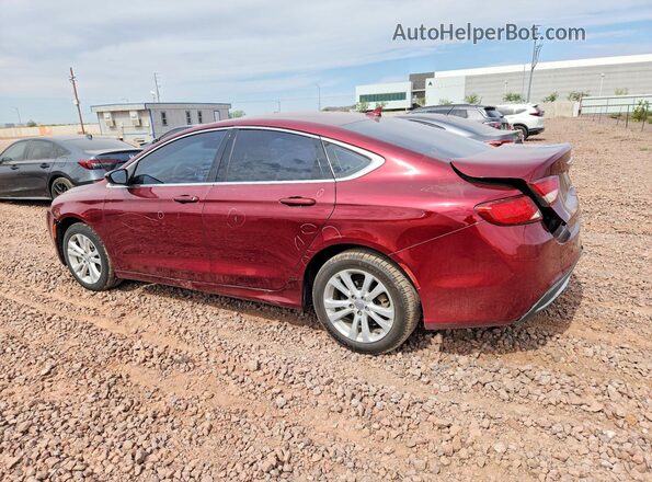 1C3CCCAB1GN166096 2016 CHRYSLER 200 Burgundy Trasero izquierdo