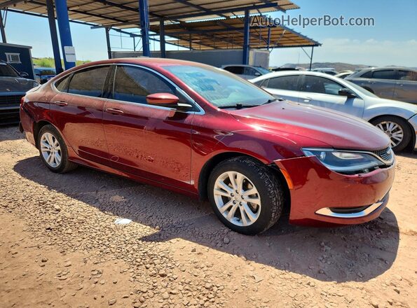1C3CCCAB1GN166096 2016 CHRYSLER 200 Burgundy Delantero derecho