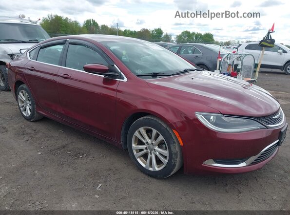 1C3CCCAB1GN168902 2016 CHRYSLER 200 Red Przód prawy