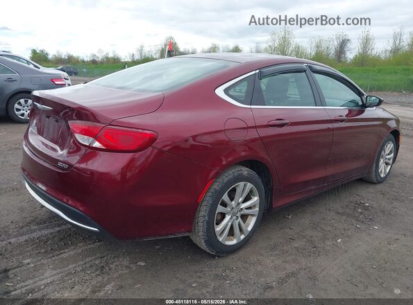 1C3CCCAB1GN168902 2016 CHRYSLER 200 Red Tył prawy