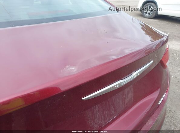 1C3CCCAB1GN168902 2016 CHRYSLER 200 Red Widok z przodu