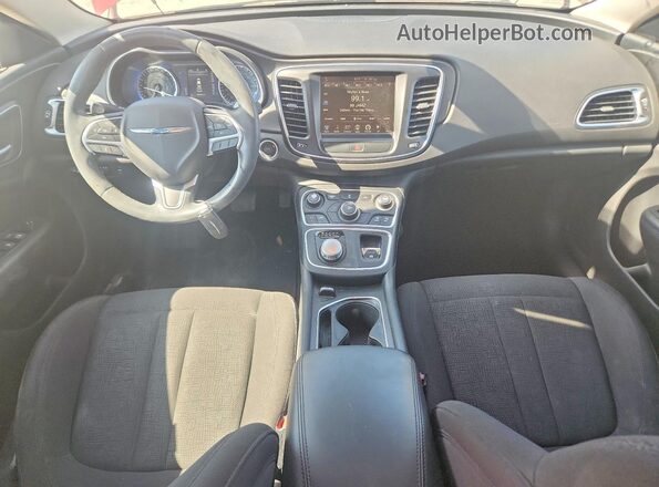 1C3CCCAB2GN122186 2016 CHRYSLER 200 Бордовый Вид панели приборов