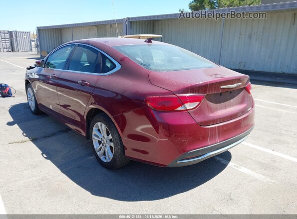 1C3CCCAB2GN150344 2016 CHRYSLER 200 Red Tył lewy