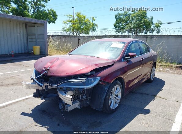 1C3CCCAB2GN150344 2016 CHRYSLER 200 Red Przód lewy