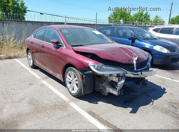1C3CCCAB2GN150344 2016 CHRYSLER 200 Red Przód prawy