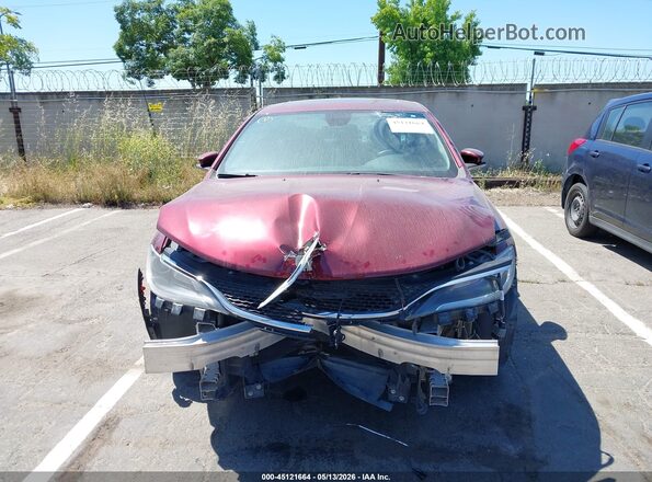 1C3CCCAB2GN150344 2016 CHRYSLER 200 Red Widok z przodu