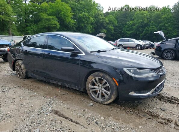 1C3CCCAB3GN102660 2016 CHRYSLER 200 Черный Передняя правая четверть
