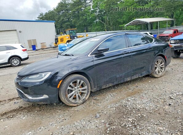 1C3CCCAB3GN102660 2016 CHRYSLER 200 Черный Передняя левая четверть