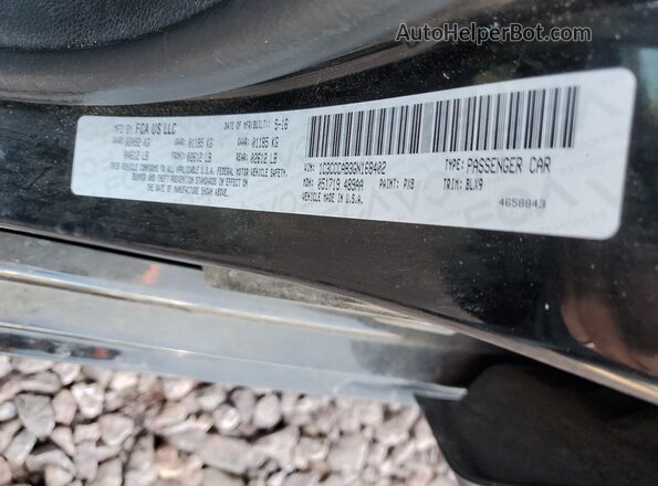 1C3CCCAB3GN168402 2016 CHRYSLER 200 Черный Вид подкапотного пространства