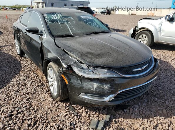1C3CCCAB3GN168402 2016 CHRYSLER 200 Черный Передняя правая четверть