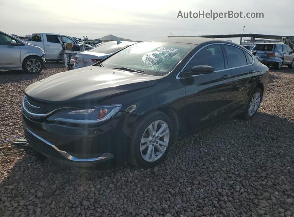 1C3CCCAB3GN168402 2016 CHRYSLER 200 Черный Передняя левая четверть